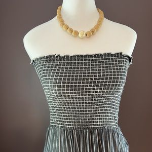 Romper Garage Gray Stripes size small